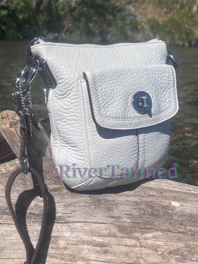 Vintage Coach Hamilton / Park Leather Turnlock Crossbody Swingpack Bag